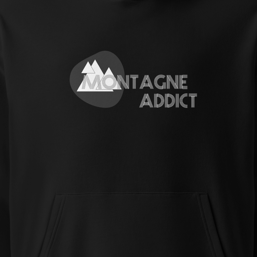 Sweat Capuche Bio Montagne Addict