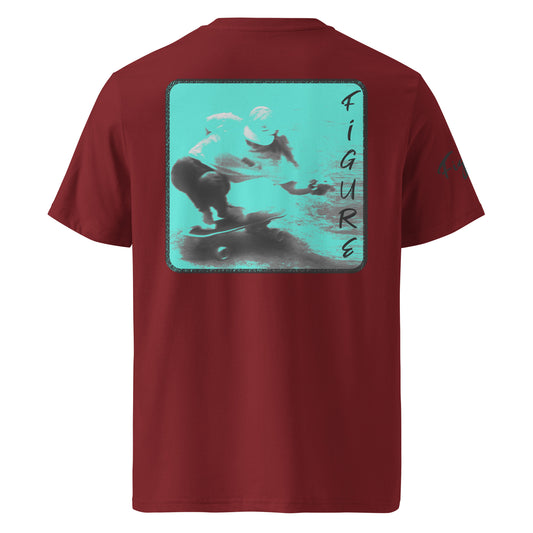 T-shirt-Surfskate-Coton-Biologique-rouge-bordeaux-vert-menthe-33-euros-carving-girl